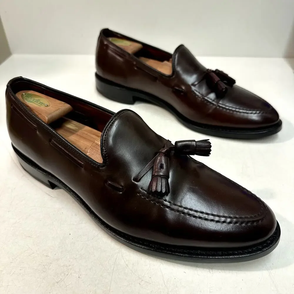 FULLY RESOLED Allen Edmonds Grayson Tassel Loafer Color 8 Shell Cordovan 11 C